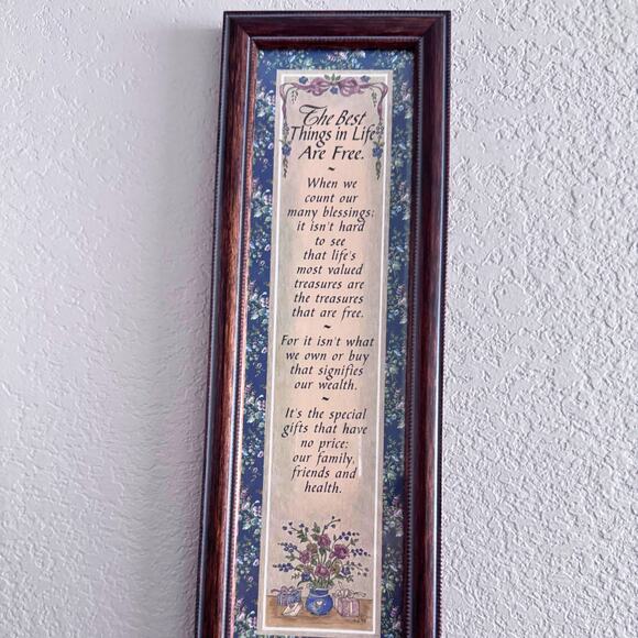 "The Best Things in Life Are Free" Framed Wall Art - Picture 5 of 9